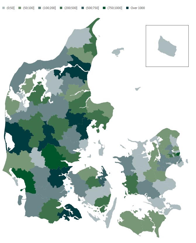 Danmarks kort