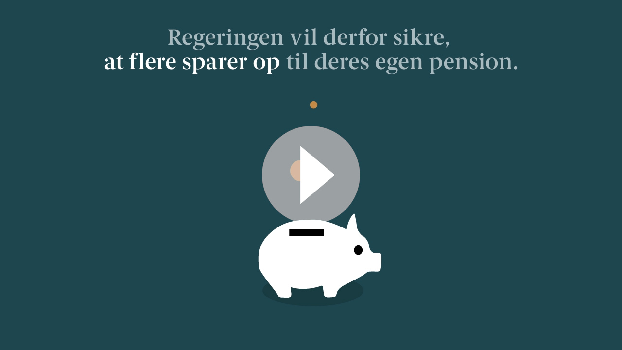 Video: Flere Skal Spare Op Til Pension - Regeringen.dk