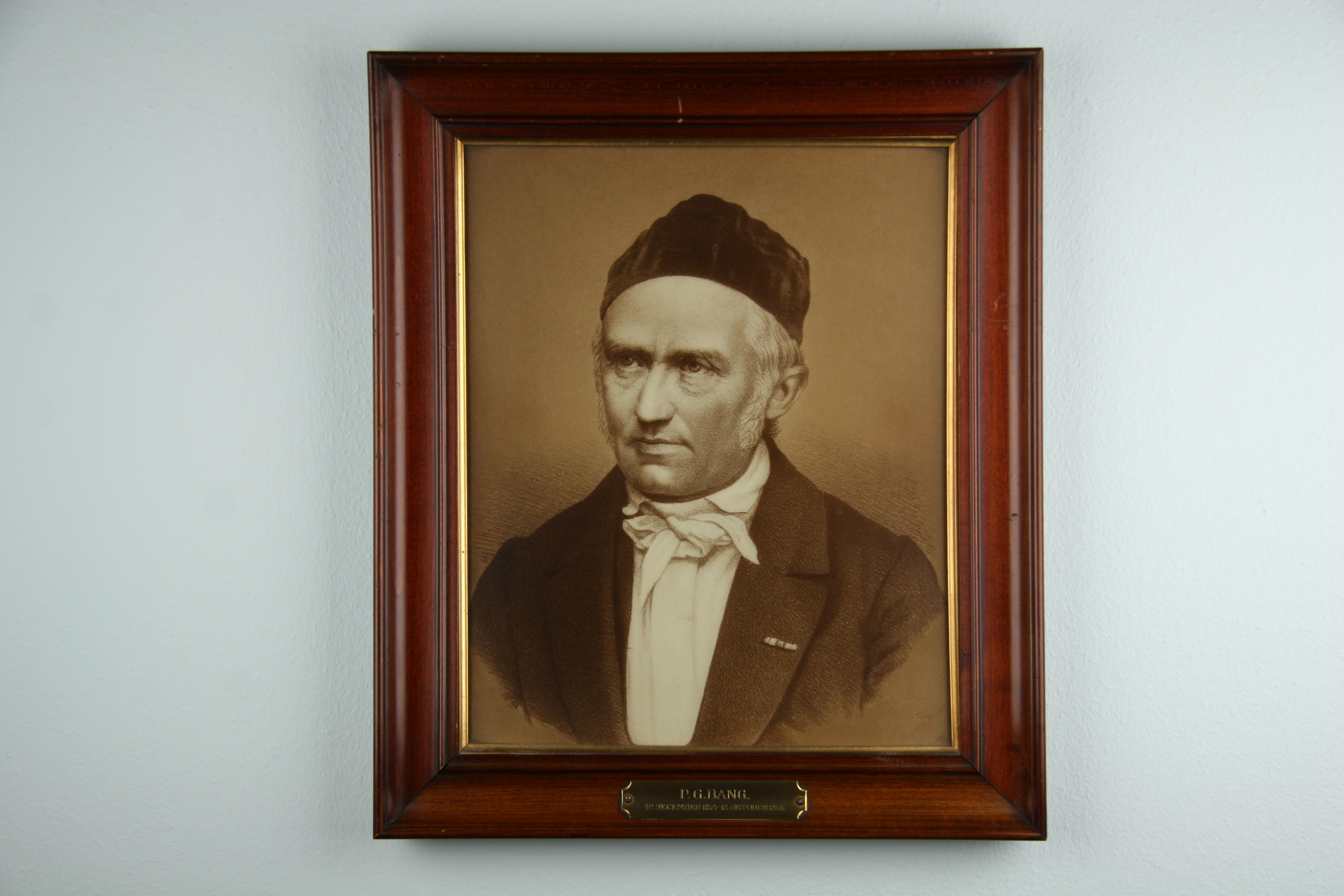 Portræt af P.G. Bang