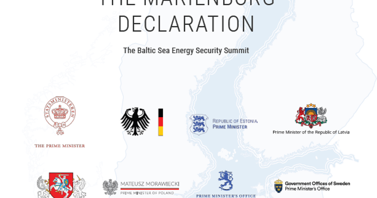 The Marienborg Declaration - Regeringen.dk