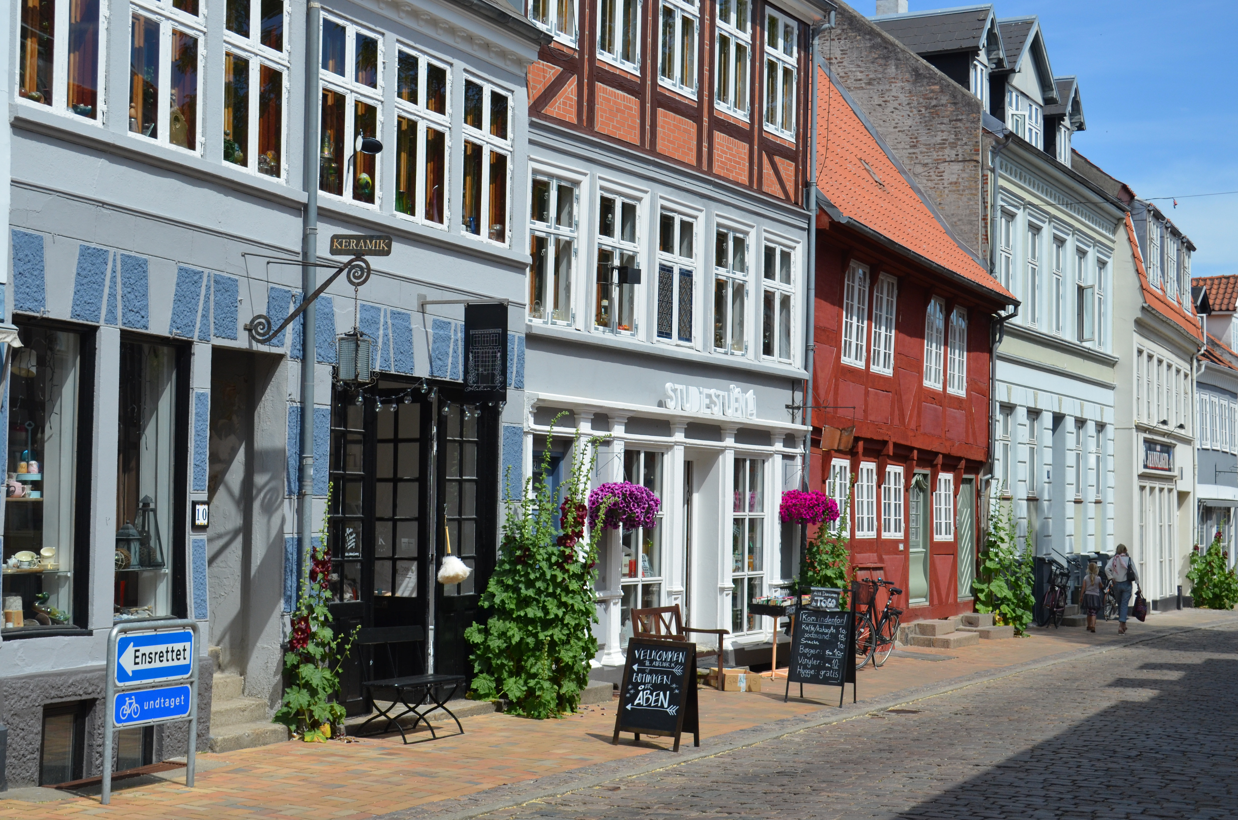 Huse i Nedergade i Odense.