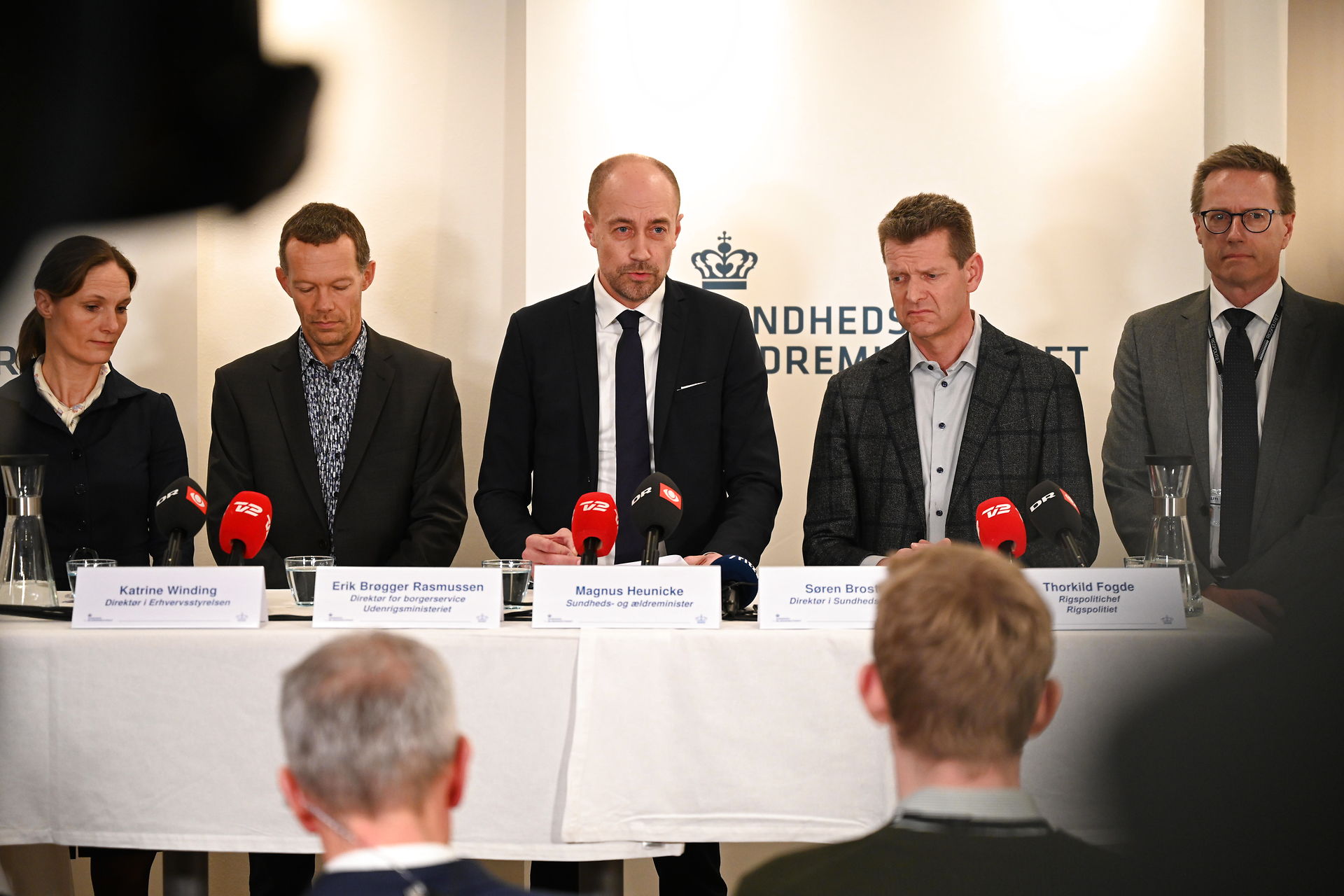 Pressemøde med Sundhedsministeren og en række myndigheder