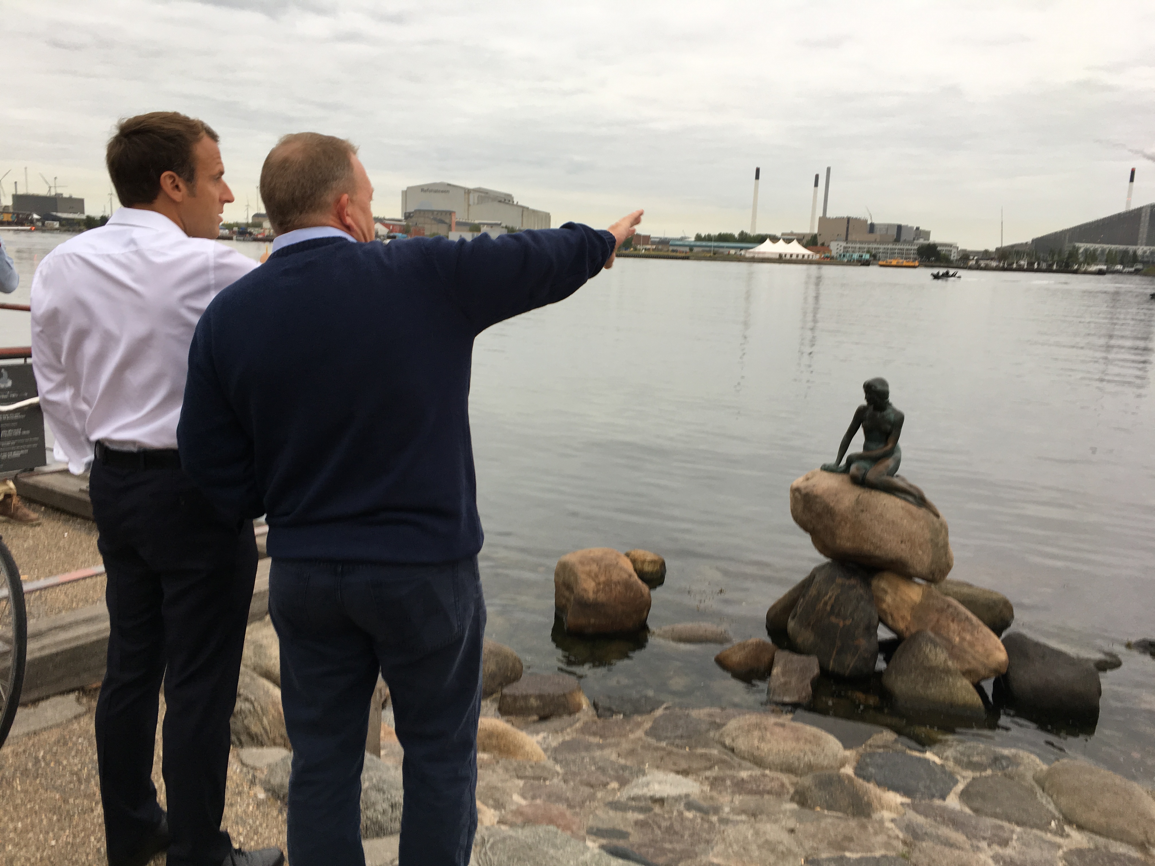 Emmanuel Macron og Lars Løkke Rasmussen