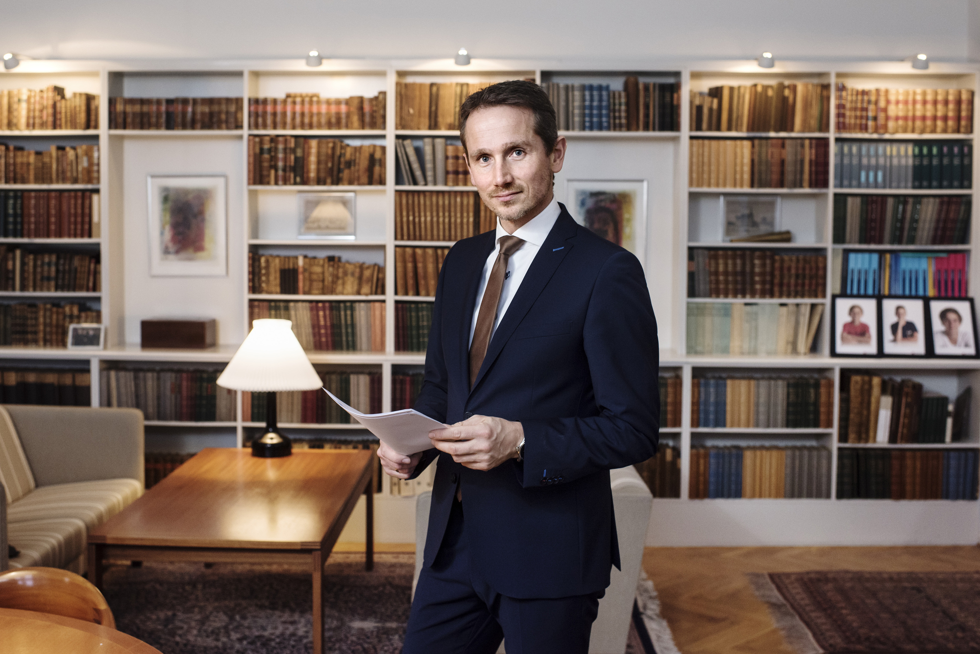 Portræt af Kristian Jensen på hans kontor
