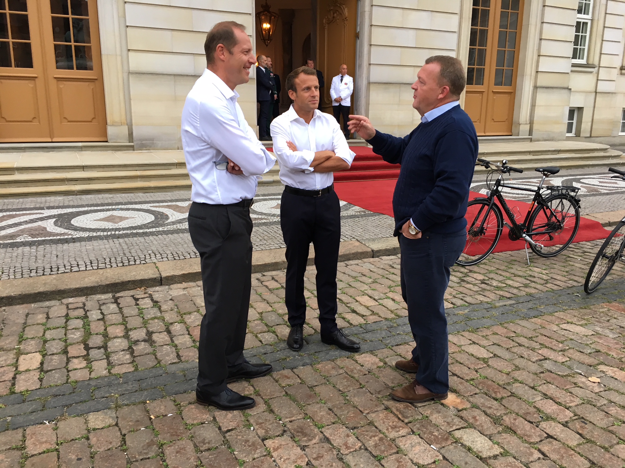 Emmanuel Macron og Lars Løkke Rasmussen
