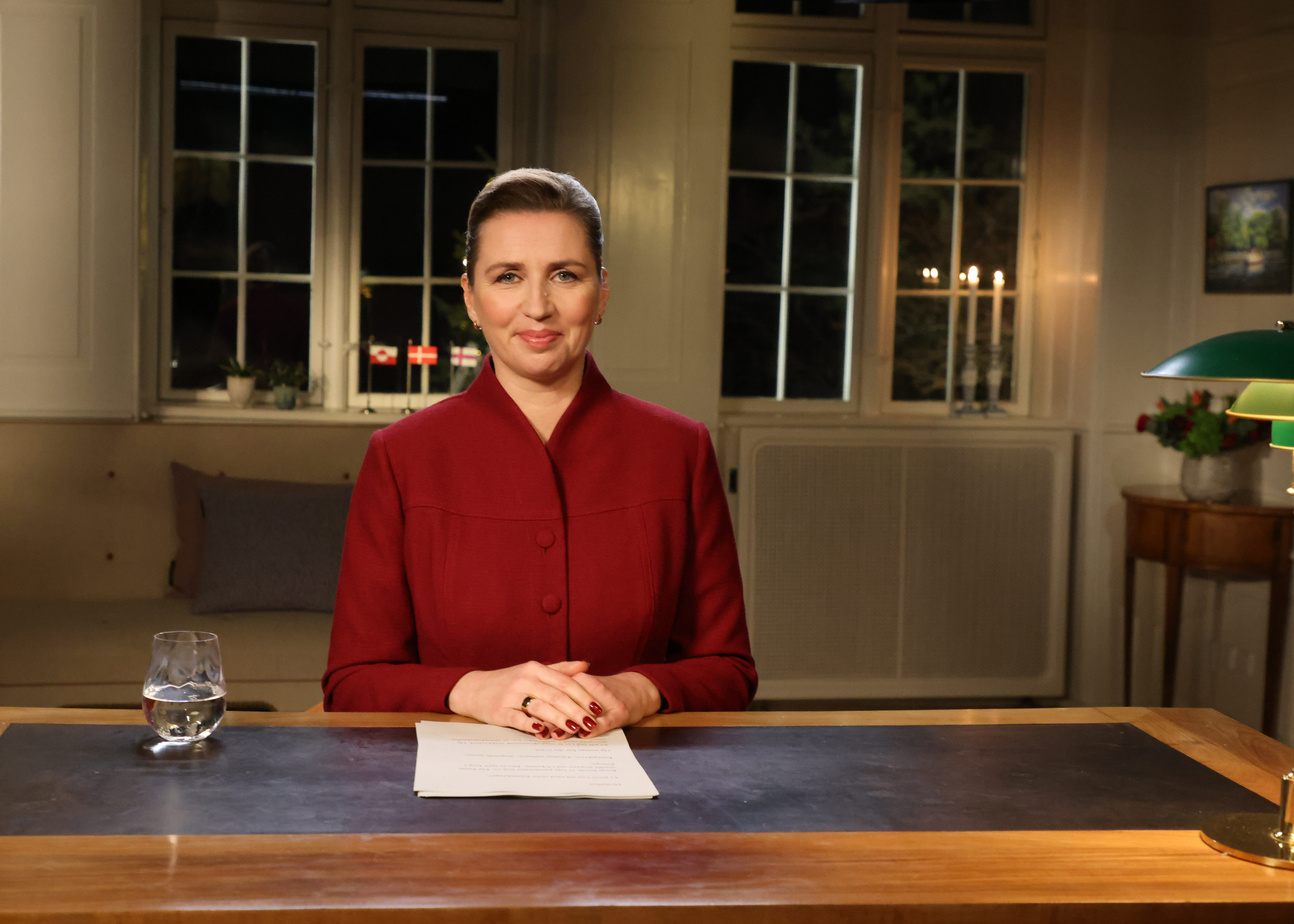 Statsminister Mette Frederiksen holder nytårstale den 1. januar 2023