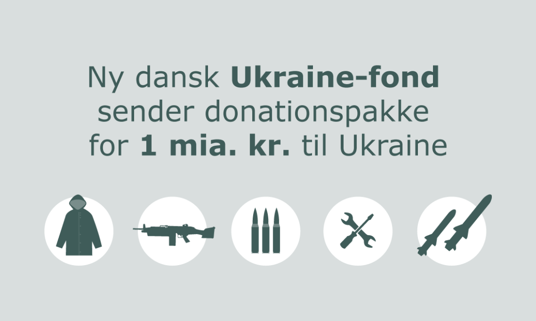 Ny dansk Ukraine-fond sender donationspakke for 1 mia. kr. til Ukraine 