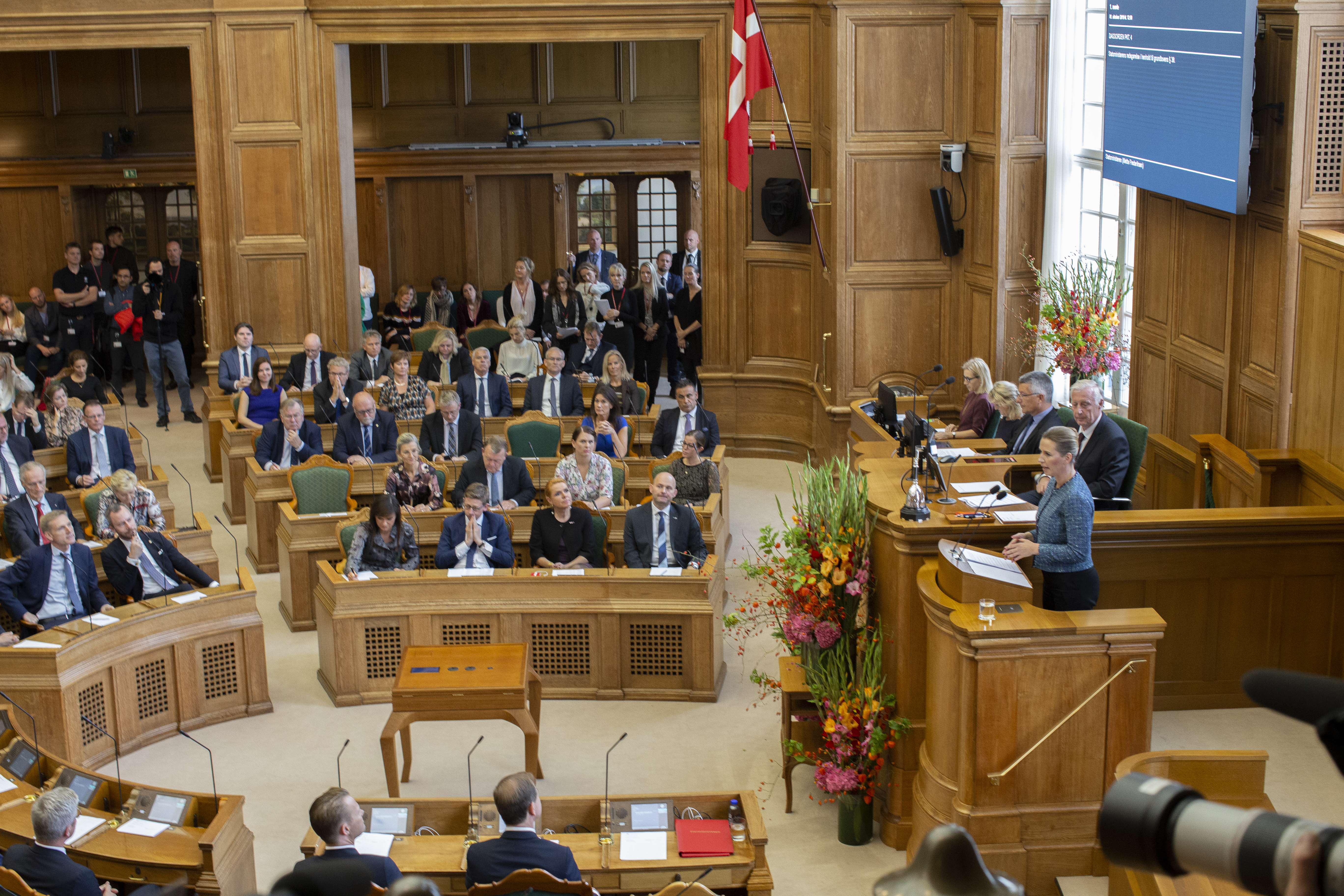 Statsminister Mette Frederiksen taler ved Folketingets åbning 2019